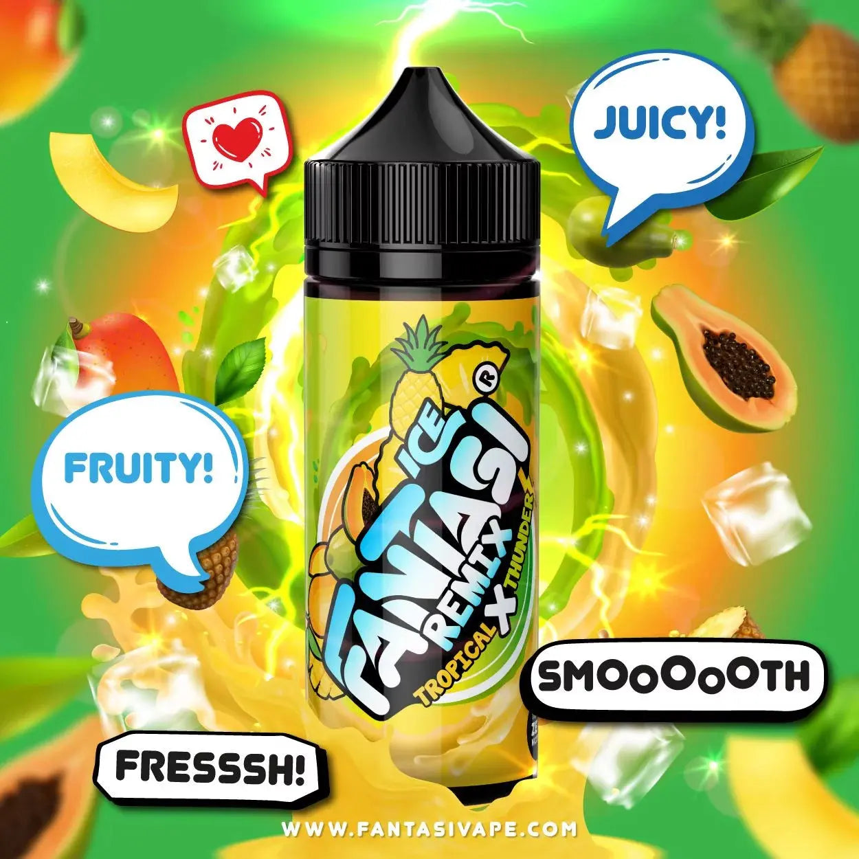Fantasi Tropical X Thunder Ice 70/30 E-Liquid NorwichVapes