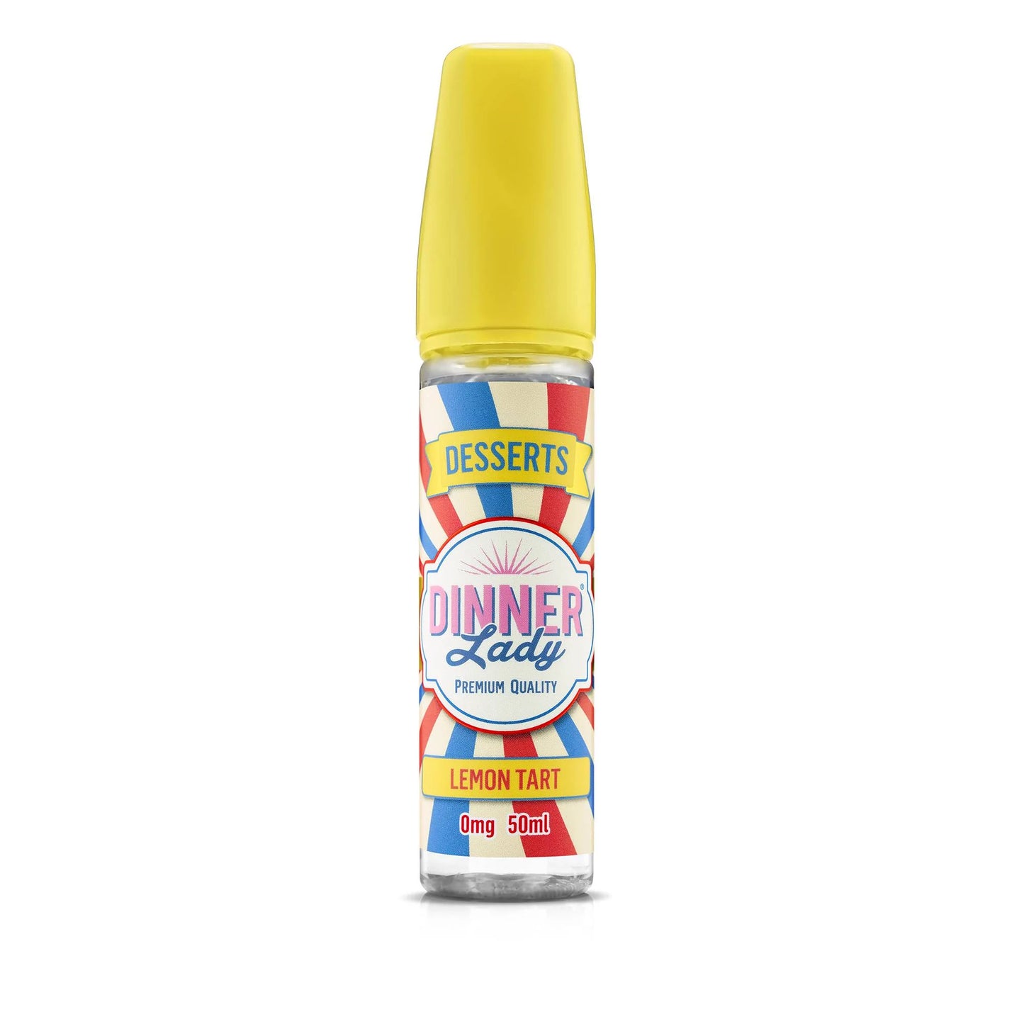 Dinner Lady Lemon Tart 50ml shortfill e-liquid dessert vape juice lemon curd pastry flavour bottle UK