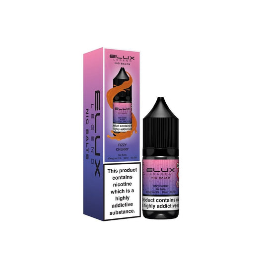 Elux Legend Cherry Lime Nic Salt E-Liquid 10ml Bottle – Available in 5mg, 10mg, 20mg Nicotine Strengths