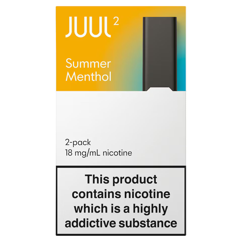 JUUL2 Summer Menthol Pods 2 Pack – 18mg Nicotine Salt Prefilled Pods