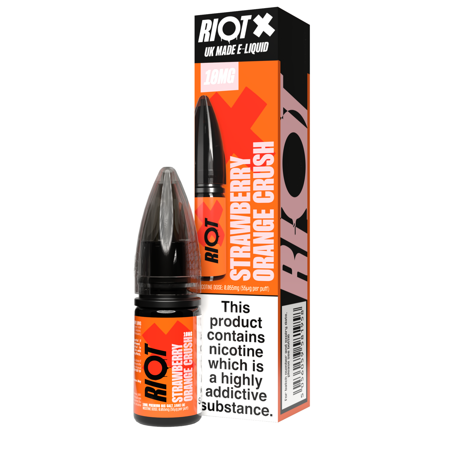 Riot X – Strawberry Orange Crush Nic Salt