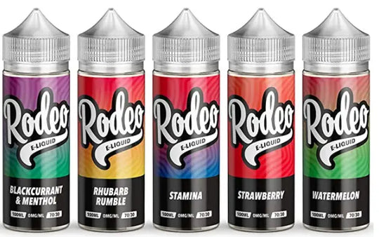 Rodeo 100ml shortfill vape juice available in Norwich β includes free nic shot