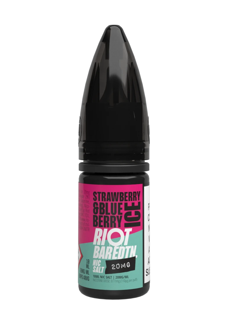Riot Bar Edition Strawberry Blueberry Ice Nic Salt E-Liquid (10ml)
