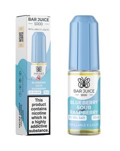 Blueberry Sour Raspberry Nic Salt By Bar Juice 5000 — 10ml Bar Juice 5000 e-liquid bottle