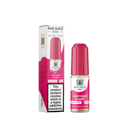 Unicorn Shake Nic Salt By Bar Juice 5000 — 10ml Bar Juice 5000 e-liquid bottle