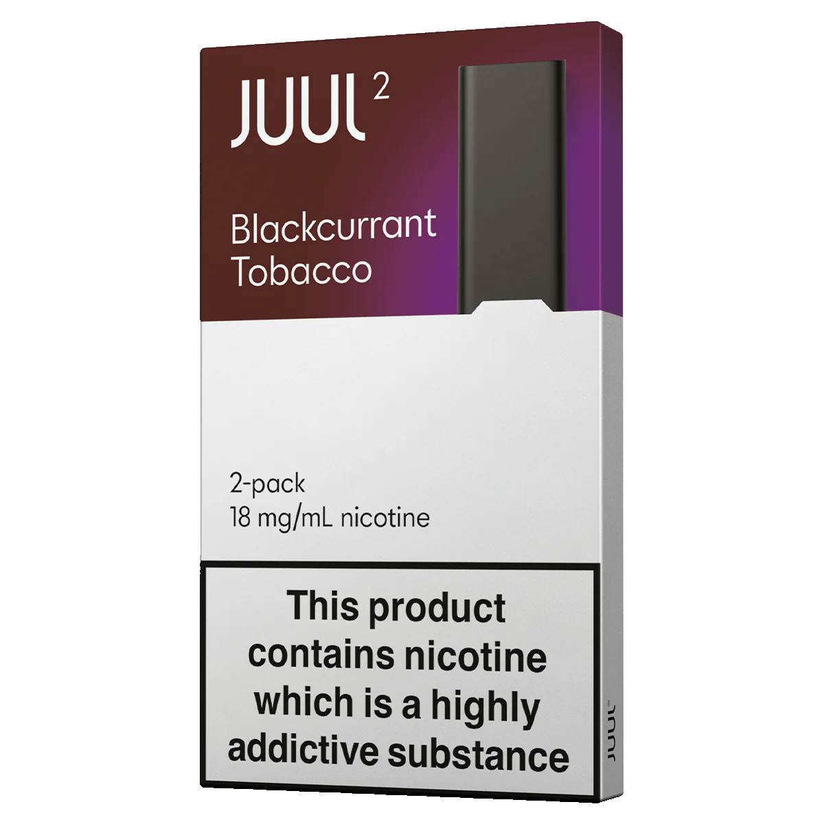 JUUL2 Blackcurrant Tobacco Pods 2 Pack – 18mg Nicotine Salt Prefilled Pods