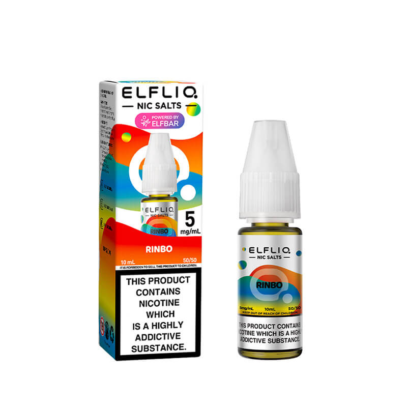 Rinbo Nic Salt By ELFLIQ – 10ml ELFLIQ nic salt e-liquid bottle