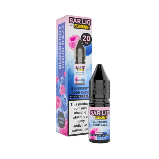 Blue Sour Razz Nic Salt By Zues Juice — 10ml Bar Liq e-liquid bottle