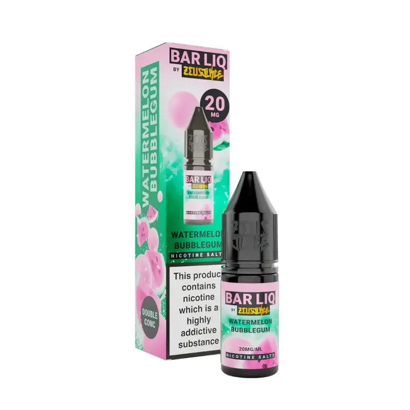 Watermelon Bubblegum Nic Salt By Zues Juice — 10ml Bar Liq e-liquid bottle