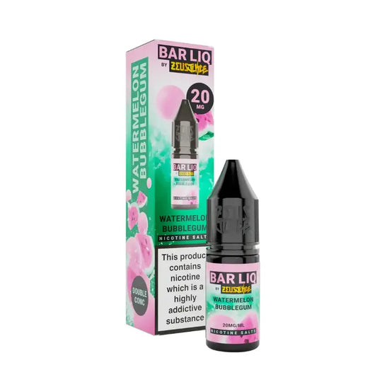 Watermelon Bubblegum Nic Salt By Zues Juice — 10ml Bar Liq e-liquid bottle