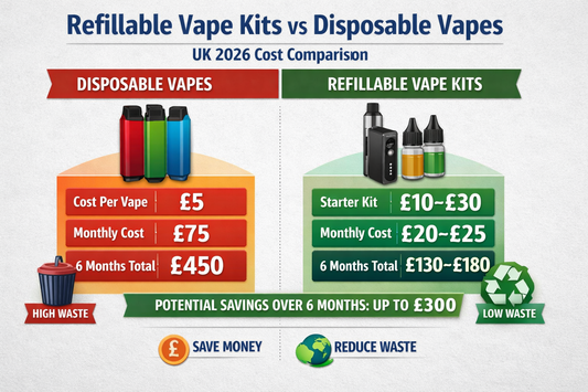 Refillable Vape Kits vs Disposable Vapes: UK Cost Comparison (2026)