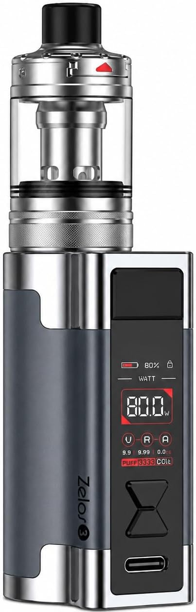 Aspire Zelos 3 Vape Kit Gunmetal Available At Norwich Vape UK