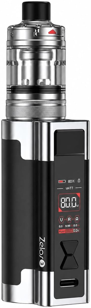 Aspire Zelos 3 Vape Kit Black Available At Norwich Vape UK