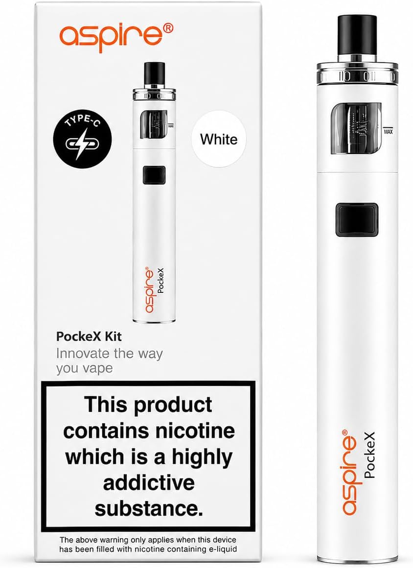 PockeX AIO Vape Kit White Available At Norwich Vape UK