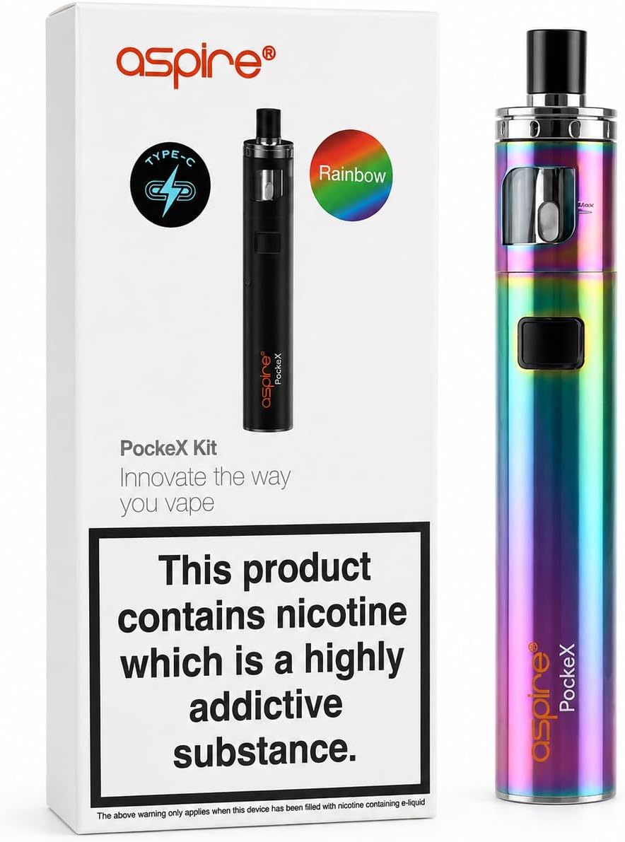 PockeX AIO Vape Kit Rainbow Available At Norwich Vape UK