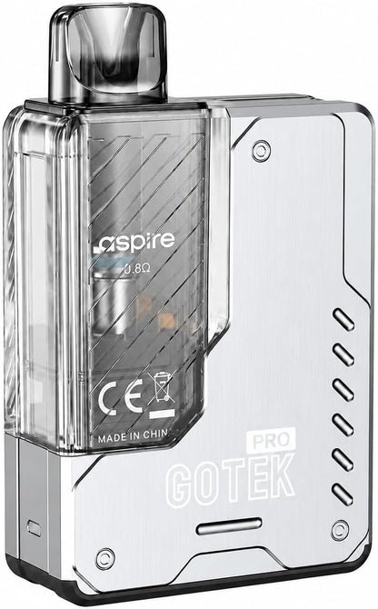 Aspire Gotek Pro Pod Kit Stainless Steel Available At Norwich Vape UK
