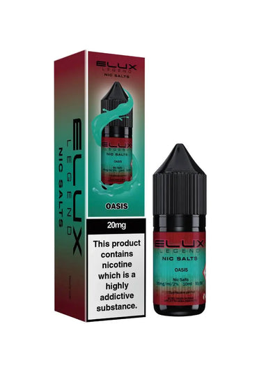 Elux Legend Oasis Nic Salt E-Liquid 10ml Bottle – Available in 5mg, 10mg, 20mg Nicotine Strengths