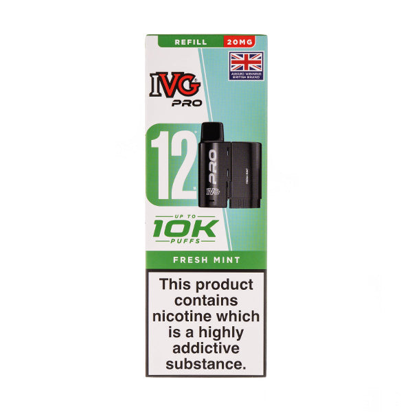 Fresh Mint IVG Pro 12 Refill Pack