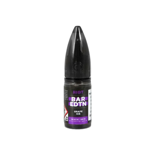 Riot Bar Edition Grape Ice Nic Salt E-Liquid 10ml – Norwich Vape