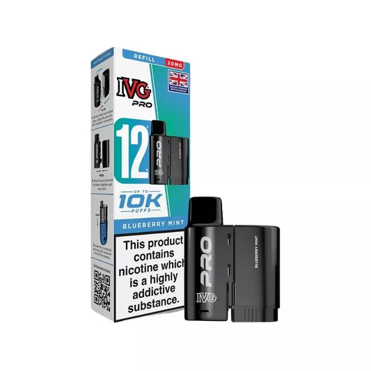 Blueberry Mint IVG Pro 12 Refill Pack