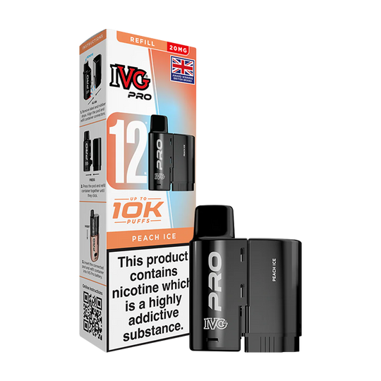 IVG Pro 12 Peach Ice 20mg Prefilled Pod