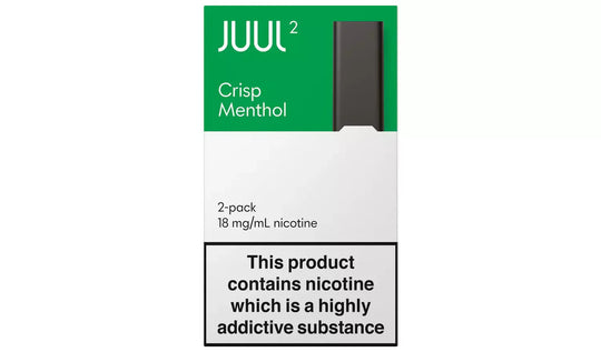 JUUL2 Crisp Menthol Pods 2 Pack – 18mg Nicotine Salt Prefilled Pods