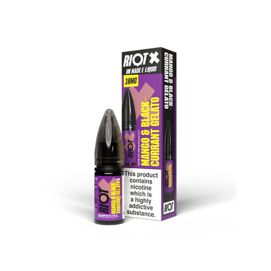 Riot X Salts Mango Blackcurrant Gelato Nic Salt