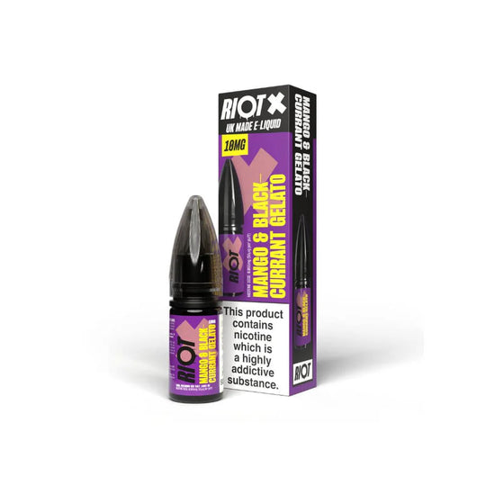Riot X Salts Mango Blackcurrant Gelato Nic Salt