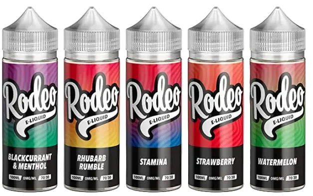 Rodeo 100ml shortfill vape juice available in Norwich – includes free nic shot