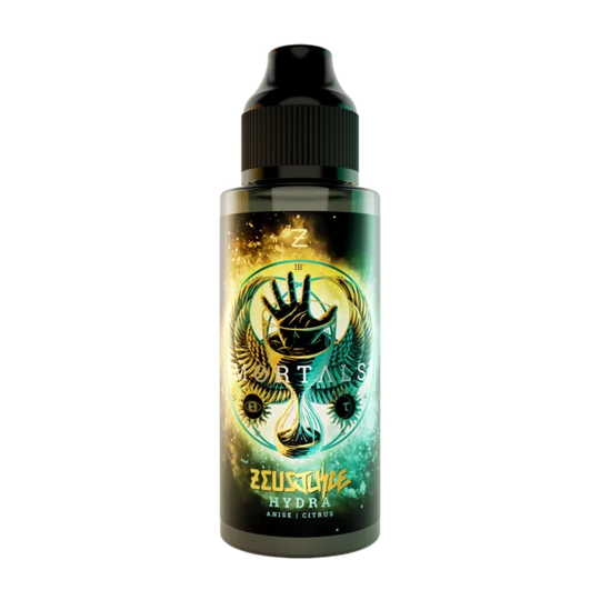 Hydra 100ml Shortfill By Zues Juice — TPD-compliant shortfill e-liquid bottle