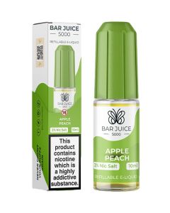 Apple Peach Nic Salt By Bar Juice 5000 — 10ml Bar Juice 5000 e-liquid bottle