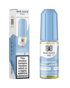 Blueberry Pomegranate Nic Salt By Bar Juice 5000 — 10ml Bar Juice 5000 e-liquid bottle