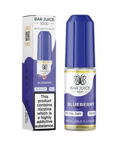 Blueberry Nic Salt By Bar Juice 5000 — 10ml Bar Juice 5000 e-liquid bottle