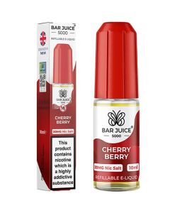 Cherry Berry Nic Salt By Bar Juice 5000 — 10ml Bar Juice 5000 e-liquid bottle