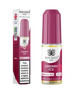 Cherry Ice Nic Salt By Bar Juice 5000 — 10ml Bar Juice 5000 e-liquid bottle