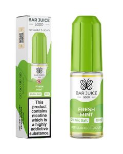 Fresh Mint Nic Salt By Bar Juice 5000 — 10ml Bar Juice 5000 e-liquid bottle
