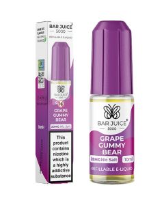 Grape Gummy Bear Nic Salt By Bar Juice 5000 — 10ml Bar Juice 5000 e-liquid bottle