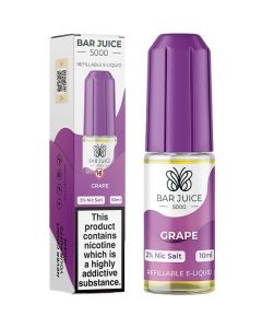 Grape Nic Salt By Bar Juice 5000 — 10ml Bar Juice 5000 e-liquid bottle