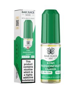 Kiwi Passionfruit Guava Nic Salt By Bar Juice 5000 — 10ml Bar Juice 5000 e-liquid bottle