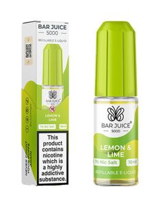 Lemon Lime Nic Salt By Bar Juice 5000 — 10ml Bar Juice 5000 e-liquid bottle