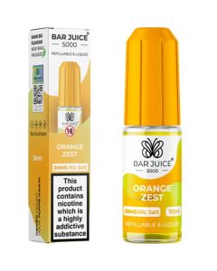 Orange Zest Nic Salt By Bar Juice 5000 — 10ml Bar Juice 5000 e-liquid bottle