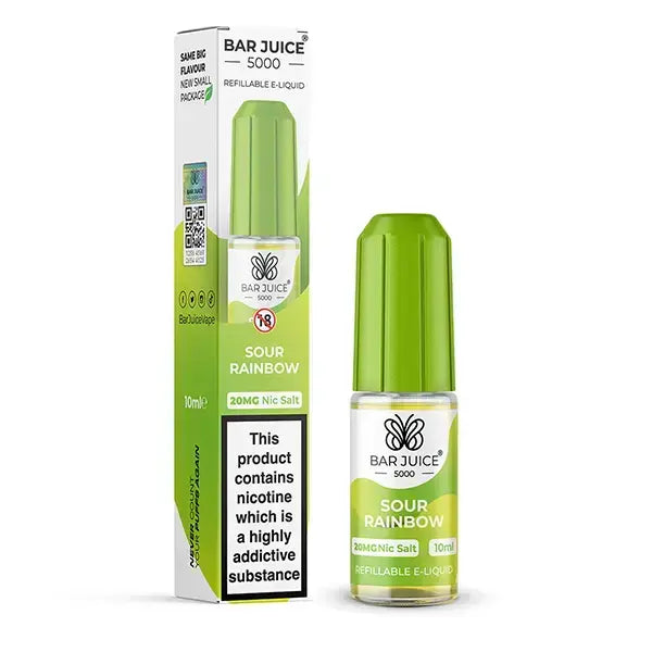 Sour Rainbow Nic Salt By Bar Juice 5000 — 10ml Bar Juice 5000 e-liquid bottle