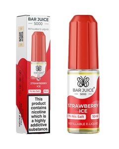 Strawberry Ice Nic Salt By Bar Juice 5000 — 10ml Bar Juice 5000 e-liquid bottle