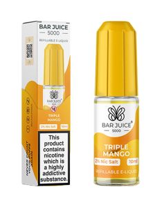 Triple Mango Nic Salt By Bar Juice 5000 — 10ml Bar Juice 5000 e-liquid bottle