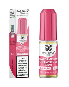 Watermelon Strawberry Kiwi Nic Salt By Bar Juice 5000 — 10ml Bar Juice 5000 e-liquid bottle