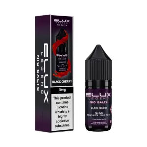 Black Cherry Nic Salt By Elux — 10ml Elux Legend e-liquid bottle with dark cherry flavour