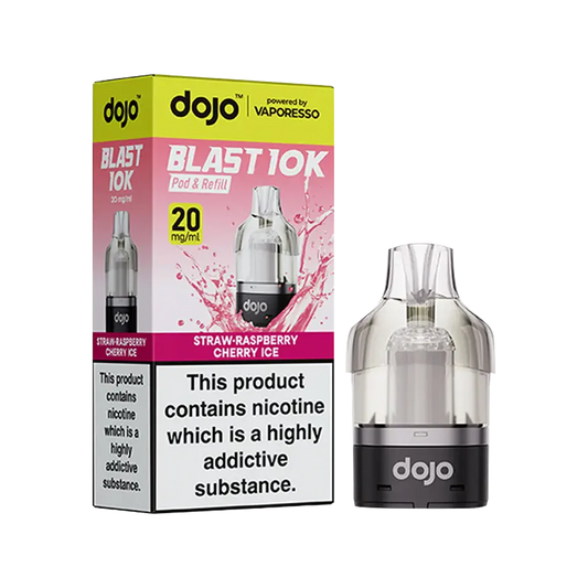 Strawberry Raspberry Cherry Ice Dojo Blast 10K Refill Pack