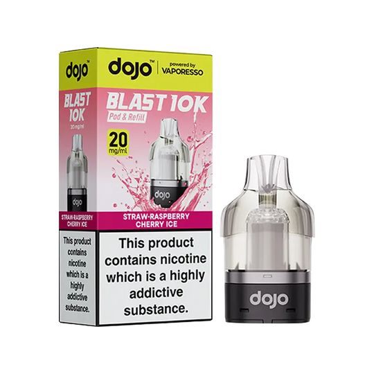 Strawberry Raspberry Cherry Ice Dojo Blast 10K Refill Pack