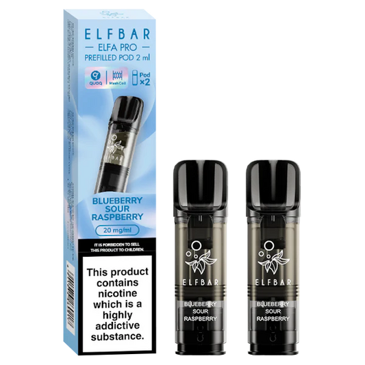 Elfbar ELFA PRO – Blueberry Sour Raspberry Replacement Pods
