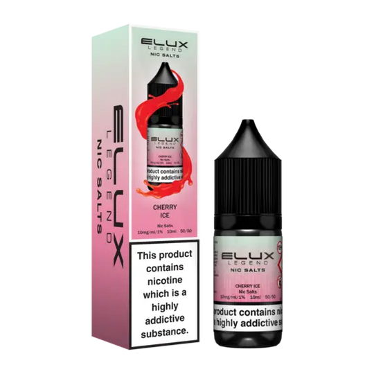 Elux Legend Cherry Ice Nic Salt E-Liquid 10ml Bottle – Available in 5mg, 10mg, 20mg Nicotine Strengths